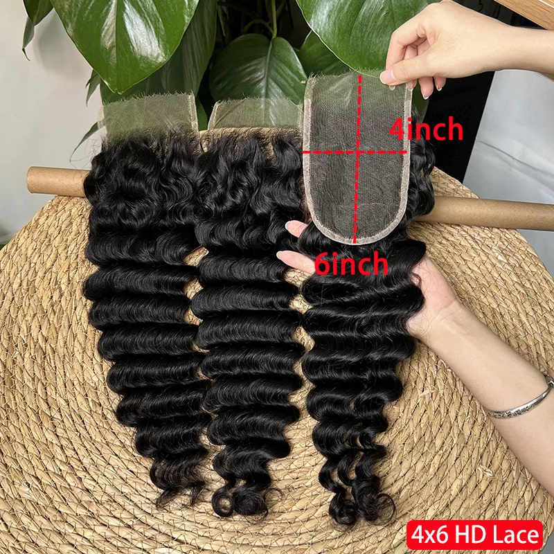 4x6 Deepwave Human Hair Melt Skin Closure, Perseus Hairs photograph