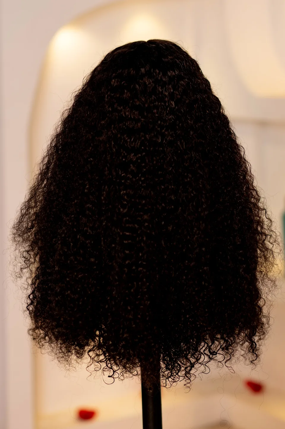 Super Double Drawn Vietnamese Curly Unprocessed Raw Wig Natural Color, Perseus Hairs photograph