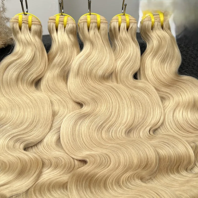 Color 60 Body Wave Bundles Vietnamese Raw Virgin Human Hair Extensions Tissage, Perseus Hairs photograph
