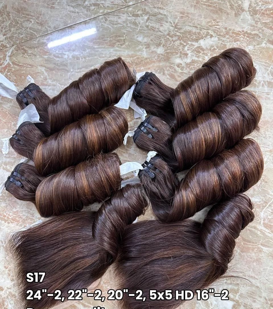 Dark Brown Vietnamese Raw Bouncy Human Hair Extensions - Donor Quality Sdd & Dd- Stretched Lenght (copy) (copy) (copy), Perseus Hairs photograph