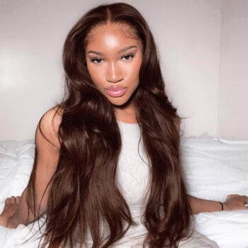 Upgrade 6×5 Pre-cut Lace Wig Dark Brown Wear & Go Glueless HD Lace Closure Wig 180% Density Pre-plucked