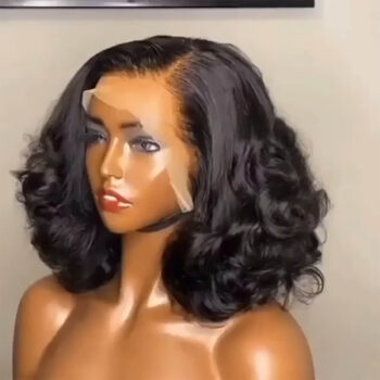 Glueless Lace Wigs Undetectable Lace Loose Wave Wig 180% Density Super Double Drawn Bouncy Curly Hair