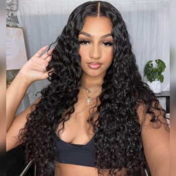 Pre-cut Lace Water Wave Wear & Go Glueless Wig 6×5 Pre-bleached Knots Wig 250% Density One Step Install