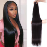 Celie Long Straight Human Hair Bundles 30 Inch 32 Inch 34 Inch 36 Inch 38 Inch 40 Inch Virgin Straight Human Hair 1 Bundle Sale