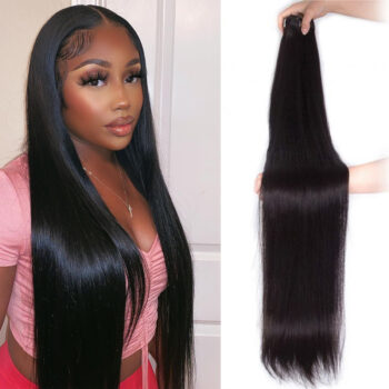 Celie Long Straight Human Hair Bundles 30 Inch 32 Inch 34 Inch 36 Inch 38 Inch 40 Inch Virgin Straight Human Hair 1 Bundle Sale