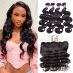 Brazilian Body Wave Hair 4 Bundles With Frontal Deal Celie Hair Brazilian Body Wave Bundles With Frontal Closure