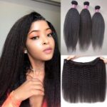 10A Remy Brazilian Kinky Straight Hair Extensions 3 Bundles Perseushair Hair Yaki Human Hair Extensions