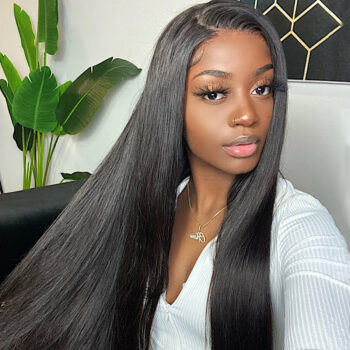 Pre-everything Straight 13×4/13×6 Glueless Hd Lace Wig 250% Density Pre-plucked Natural Hairline
