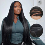 Pull Go 13×6 Straight Glueless Full Frontal Hd Lace Wig Pre-everything 250% Density