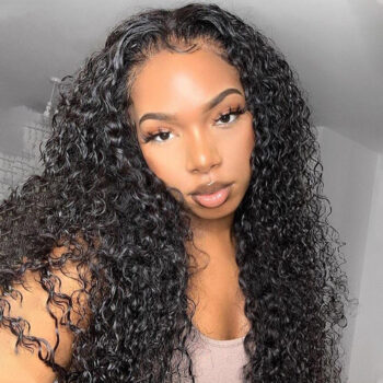 Curly Glueless 13×4 Full Front HD Lace Wigs Brazilian Human Hair Wigs For Black Women 200% 250% Density