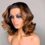 6×5 Pre-cut Wear Go Wig Highlight Loose Bob Wig Pre-bleached Knots 180% Density