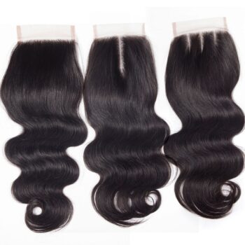 Celie Hair Brazilian Body Wave Virgin Hair Closure Human Hai 4×4 Swiss Lace Closure