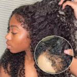 4C Edges Natural Hairline Curly 6×5 13×4 Glueless Lace Wigs Human Hair Pre Plucked 180% Density