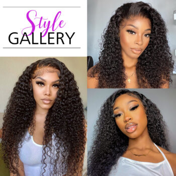Brazilian Curly Hair Weave Bundles With 13*4 Frontal Closure 10A Perseushair 100% Human Hair