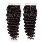 Celie Hair Brazilian Deep Wave 4×4 Lace Closure Natural Color 100% Virgin Hair