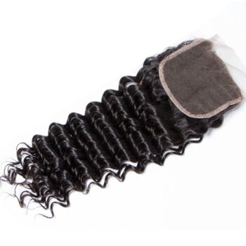 Brazilian Virgin Hair Deep Wave 4 Bundles With Closure Perseushair Hair Deep Curly Human Hair