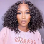 Upgrade 6×5 Pre-cut Lace Wig Deep Wave Bob Wig Wear & Go Glueless Wig 180% Density