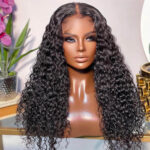Pre-cut Lace Deep Wave Glueless Wigs 6×5 Pre-cut Lace Wig Pre Plucked with Natural Hairline 180% Density