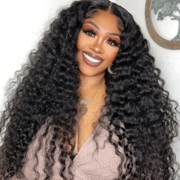 Deep Wave 6×5/9×6 Pre-cut Lace Wear & Go Glueless Wig All Size Fit 180% Density