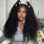 Fluffy Bomb Deep Wave Wig 6×5 Pre-cut Lace Pull Go Glueless Wig 180% Density