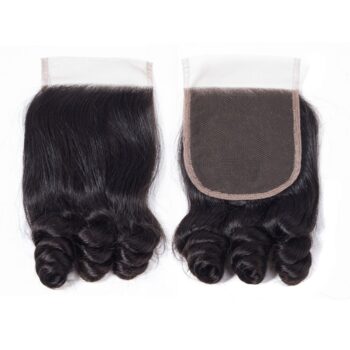 Perseushair Hair Brazilian Bouncy Curly Hair With Closure Human Hair 3 Bundles With Closure Funmi Hair Bundles With Closure