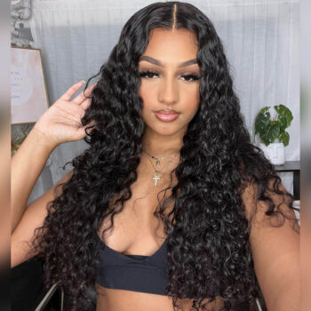 Pre-cut Lace Water Wave Wear & Go Glueless Wig 6×5 Pre-bleached Knots Wig 250% Density One Step Install