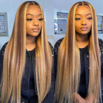 Special Offer P4/27 Honey Blonde 13×4 Lace Front Wig Straight & Body Wave 180% Density Colored Human Hair Wig