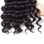 Loose Deep Wave 4 Bundles With Lace Frontal Perseushair Hair Malaysian Weave Bundles With Frontal