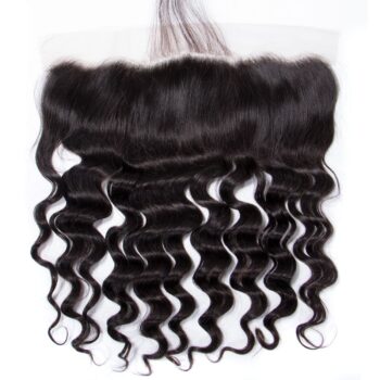 HD Lace Frontal Brazilian Loose Deep Virgin Hair 3 Bundles with HD Frontal