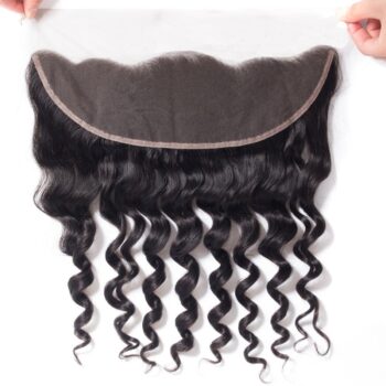 Brazilian Virgin Hair Bundles With 13*4 Frontal Best Deals Loose Deep Wave 4 Bundles Human Hair Weft With Frontal