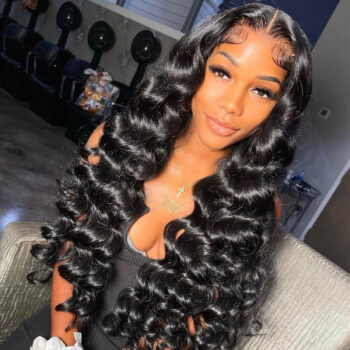 Pre-bleached Knots Loose Deep Glueless Wigs 13×6 Glueless Hd Lace Frontal Wig Pre Plucked 220% Density