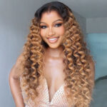 Ombre Highlight Honey Blonde Loose Deep 6×5 Pre-cut Hd Lace Wig 180% Density 13×4 Glueless Wig