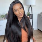 6×5 Air Cap Pre-bleached Knots Hd Lace Straight Pre-cut Lace Wear Go Glueless Wig 180% Density