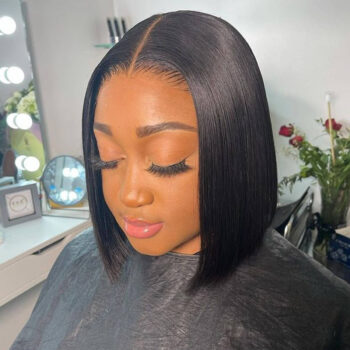 Special Offer 13×4 Straight Short Bob Wig 150% Density Glueless Closure Wig