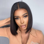 6×5 Pre-cut Hd Lace Straight Bob Wig Human Hair 180% Density Pre-everything