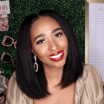 U Part Kinky Straight Short Bob Wig Glueless Human Hair Wigs For Beginners No Glue No Leave Out