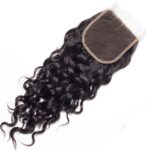 Wet And Wavy Human Hair Bundles With Closure 10A Brazilian Water Weave 3 Bundles With Closure