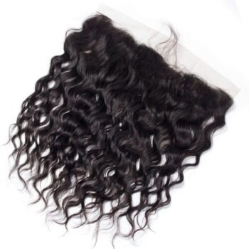 HD Lace Frontal Brazilian Water Wave Virgin Hair 3 Bundles with HD Frontal