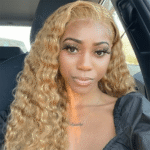 6×5 Pre-cut Lace Pure Color Honey Blonde Water Wave 13×4 Full Frontal HD Lace Wig 180% Density