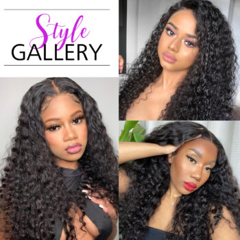 Wet And Wavy Human Hair Weave Bundles With Closure 4 Bundles Brazilian Water Wave With Closure